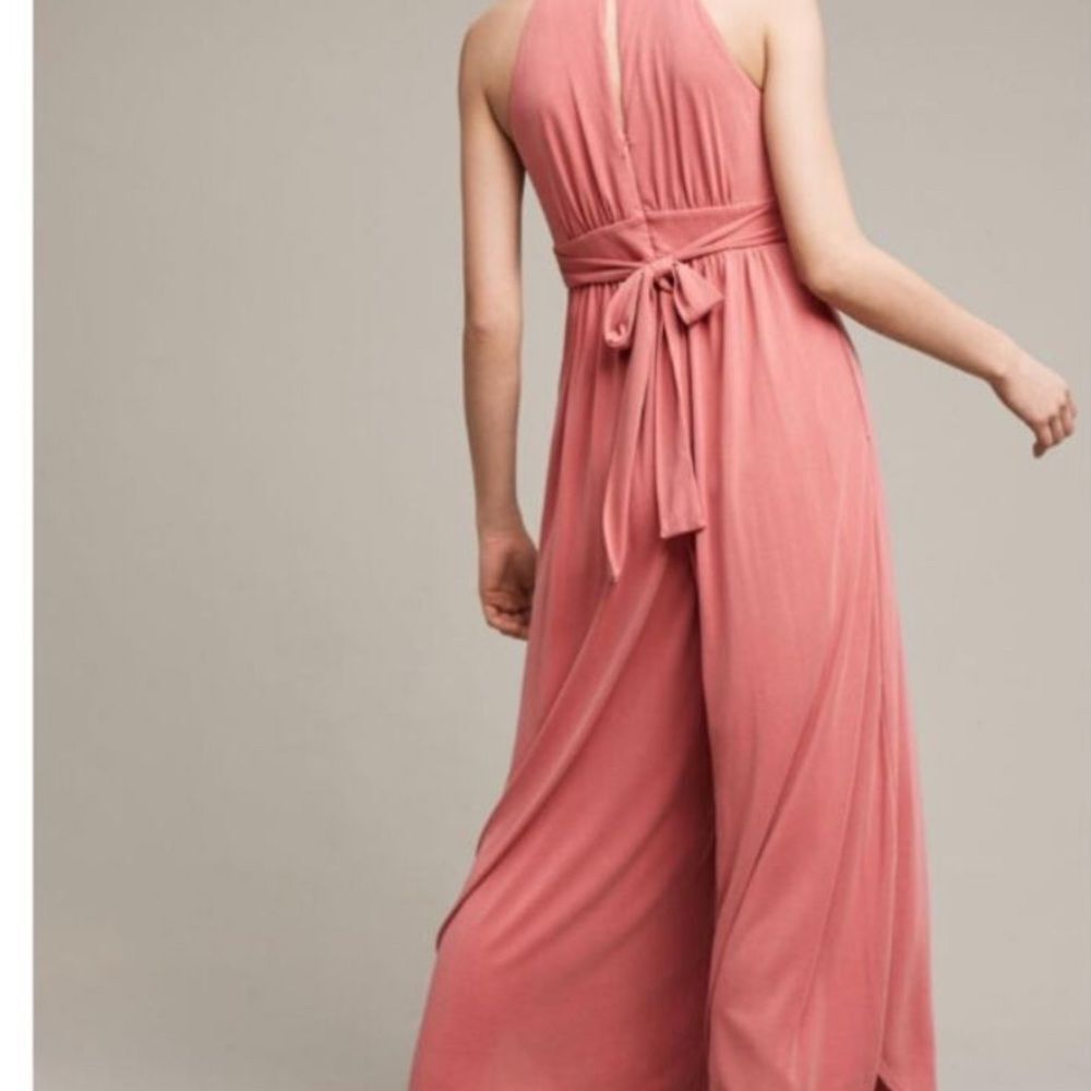 Anthropologie Moulinette Soeurs Ermita Halter Wide Leg Jumpsuit Small - Picture 3 of 13